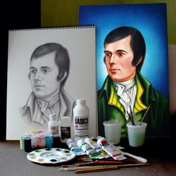 Acrylic Portrait Painting